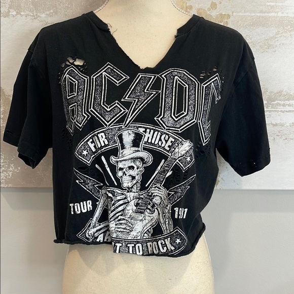 ACDC Black Graphic Band Tee size M - Picture 1 of 3
